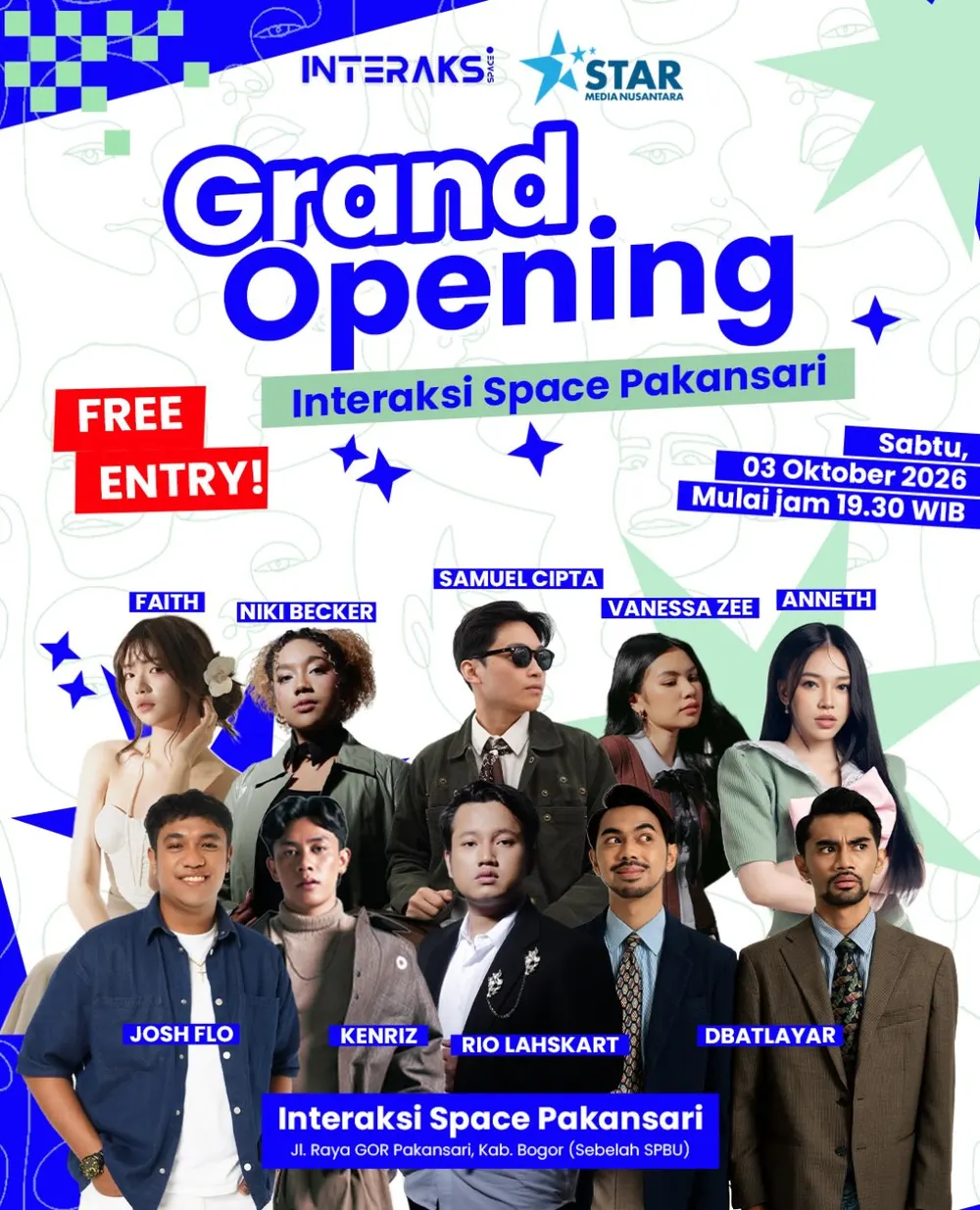 Poster grand opening Interaksi Space Pakansari