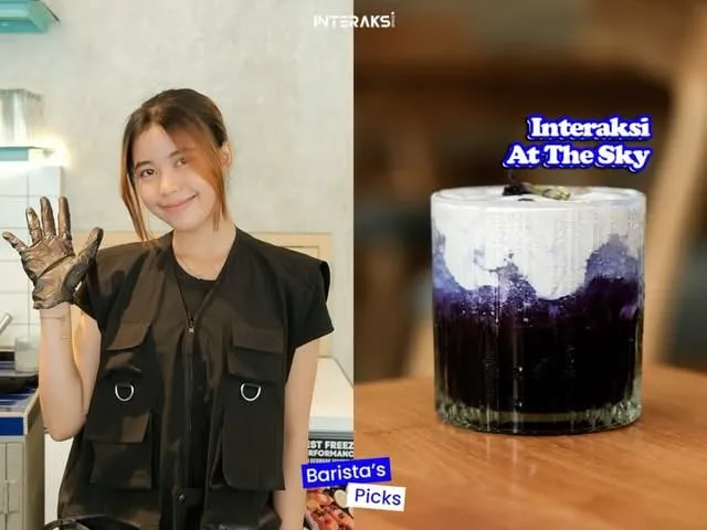 Barista Interaksi Space dan minuman Interaksi At The Sky
